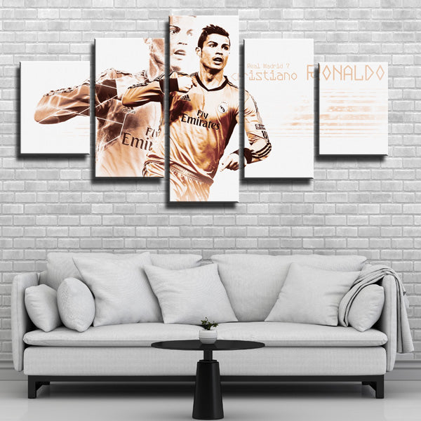 Real Madrid C.F.Cristiano Ronaldo Red Dream Canvas Wall Art