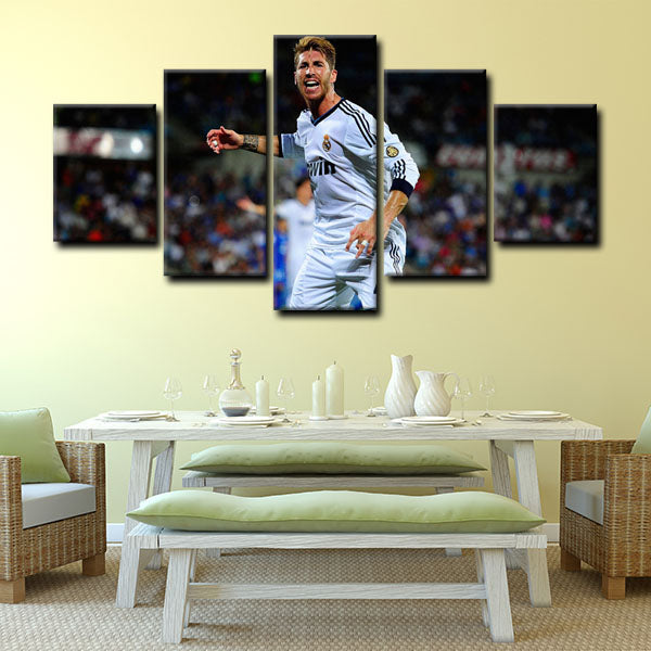 Real Madrid Cf Centre Back Cuqui Sergio Ramos Canvas Wall Art