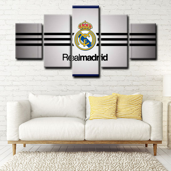 Real Madrid Cf Logo Canvas Wall Art Real Madrid Cf Logo Canvas Wall Art
