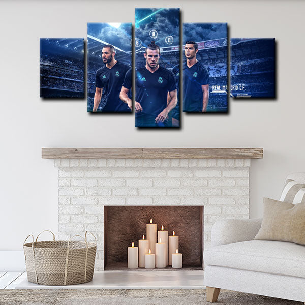 Real Madrid Cf Team Canvas Wall Art