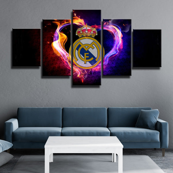Real Madrid Fc Uefa Champions League Canvas Wall Art