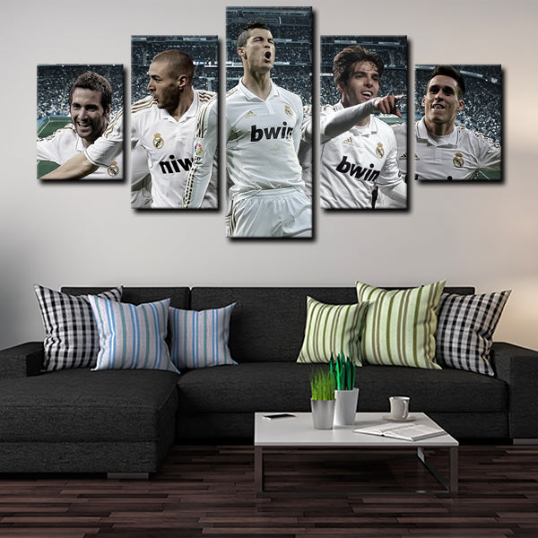 Real Madrid Left Wing Cr Ronaldo Canvas Wall Art