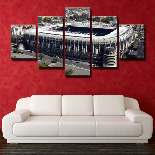 Real Madrid Santiago Bernabeu Stadium Full View Canvas Wall Art