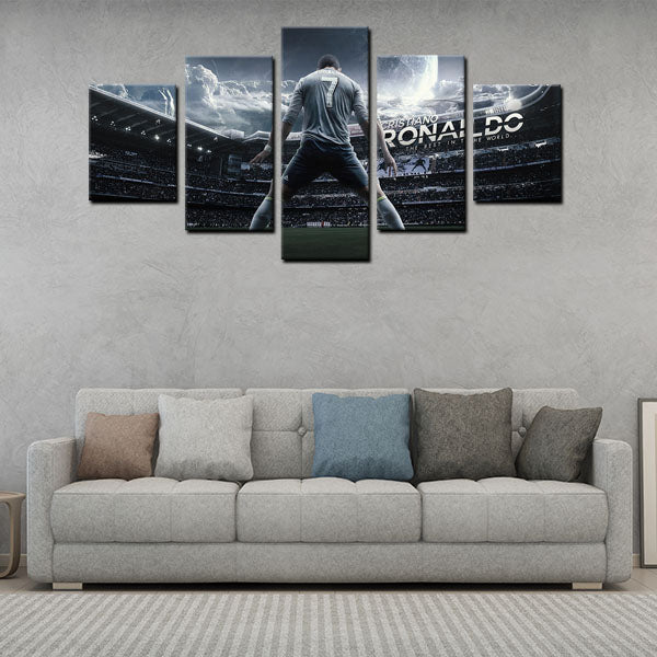 Real Madrid Striker Ron Ronaldo Canvas Wall Art