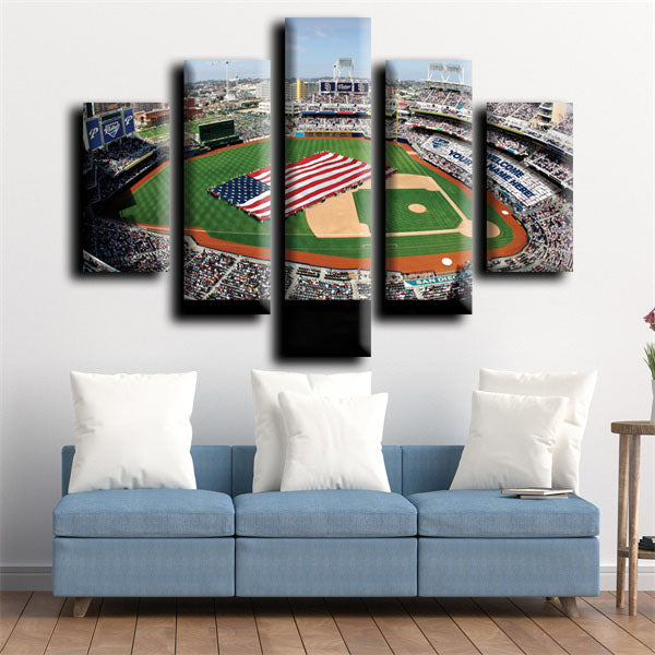 San Diego Padres Baseball Field Symbol Canvas Wall Art
