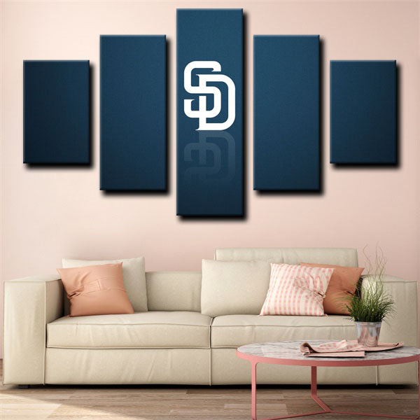 San Diego Padres Simple Logo Canvas Wall Art San Diego Padres Simple Logo Canvas Wall Art
