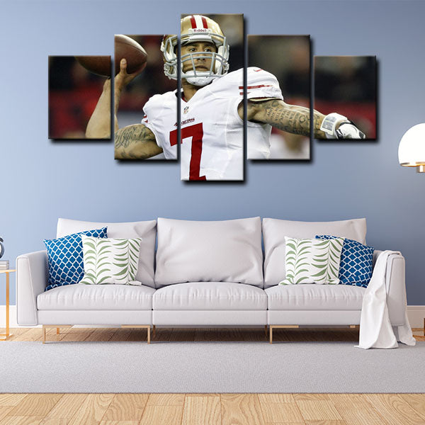 San Francisco 49Ers Quarterback Kap Colin Rand Kaepernick Canvas Wall Art