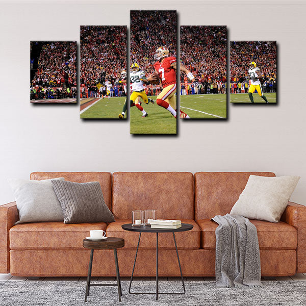 San Francisco 49Ers Quarterback Kap Colin Rand Kaepernick Canvas Wall Art