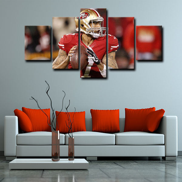 San Francisco 49Ers Quarterback Kap Colin Rand Kaepernick Canvas Wall Art