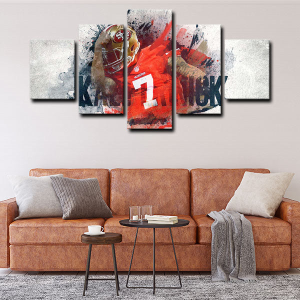 San Francisco 49Ers Quarterback Kap Colin Rand Kaepernick Canvas Wall Art