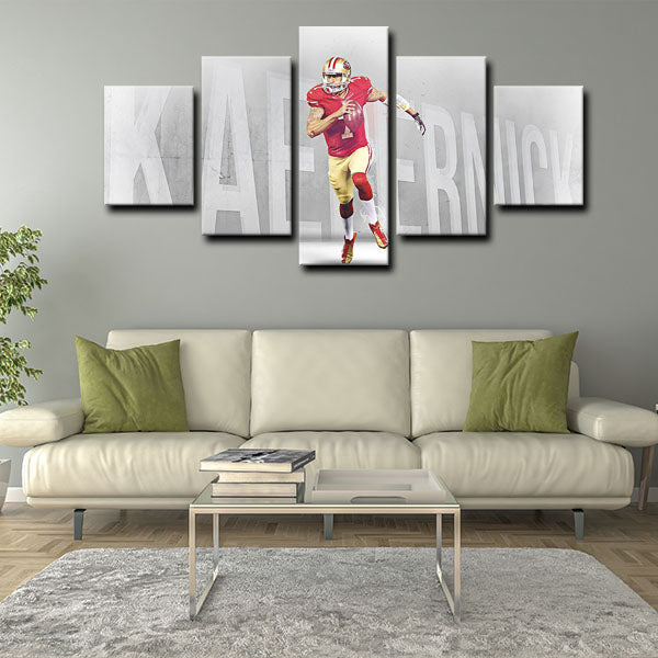 San Francisco 49Ers Quarterback Pig Socks Colin Rand Kaepernick Canvas Wall Art