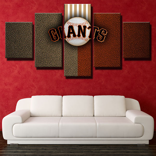 San Francisco Giants Champion Dermatoglyph Emblem Canvas Wall Art