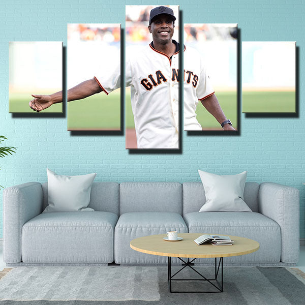 San Francisco Giants Left Fielder The Lord Barry Bonds Canvas Wall Art