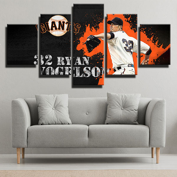 San Francisco Giants Pitcher Vogey Ryan Vogelsong Canvas Wall Art