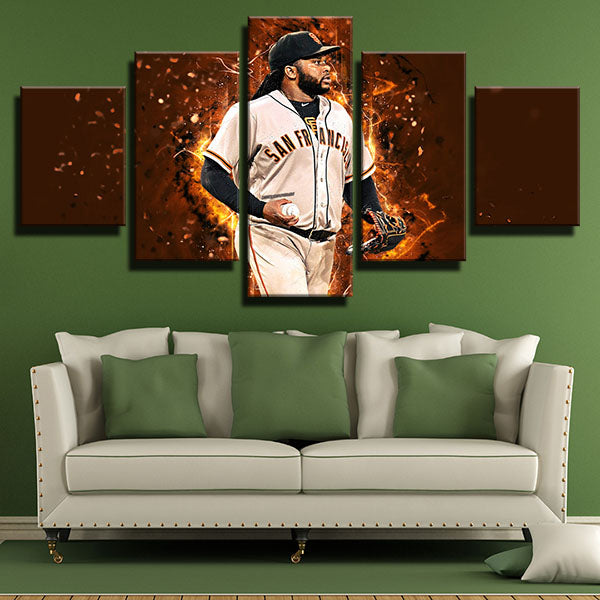 San Francisco Giants Starting Pitcher Eljucho Johnny Cueto Canvas Wall Art