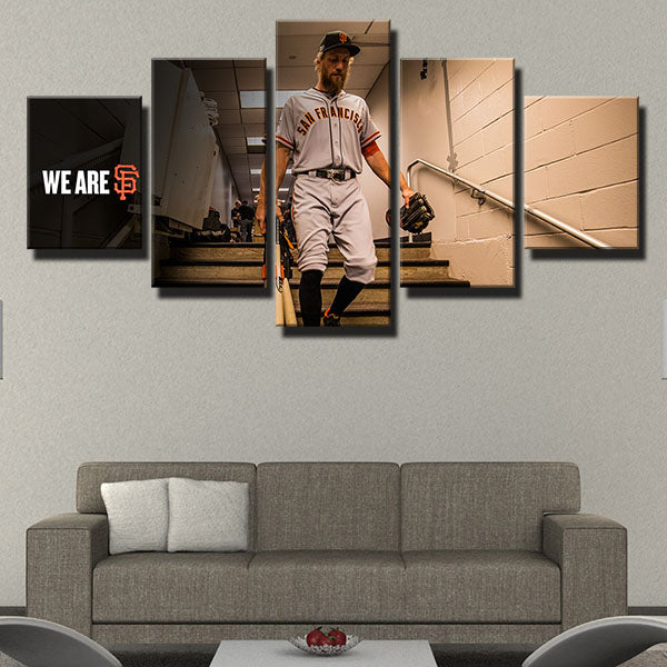 San Francisco Giants Starting Pitcher Madbum Madison Bumgarner Canvas Wall Art