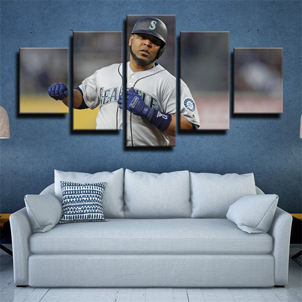 Seattle Mariners Designated Hitter E5 Edwin Encarnacion Canvas Wall Art