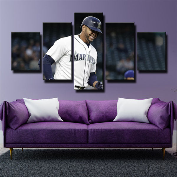 Seattle Mariners Outfielder The Shed Mitch Haniger Canvas Wall Art