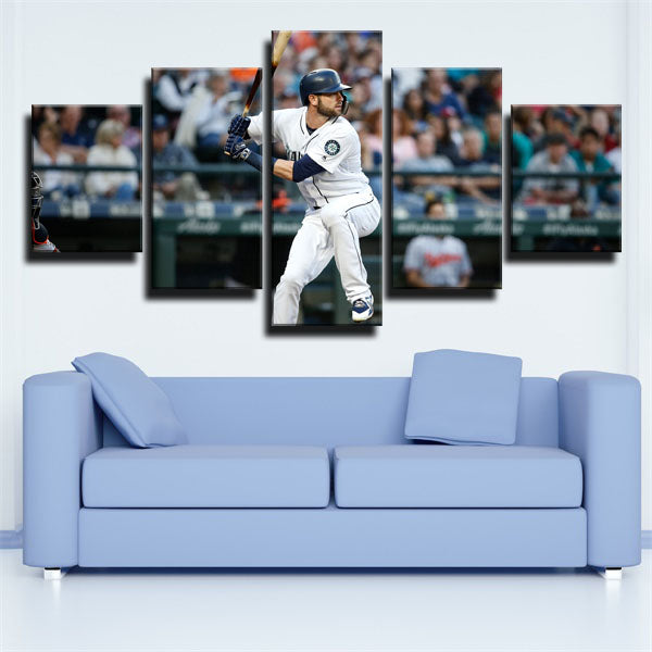 Seattle Mariners Outfielder The Shed Young Mitch Haniger Canvas Wall Art