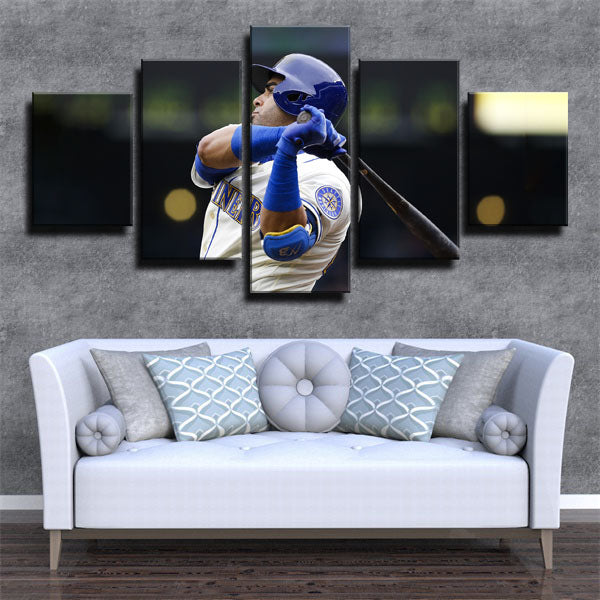 Seattle Mariners Right Fielder Nelson Cruz Canvas Wall Art