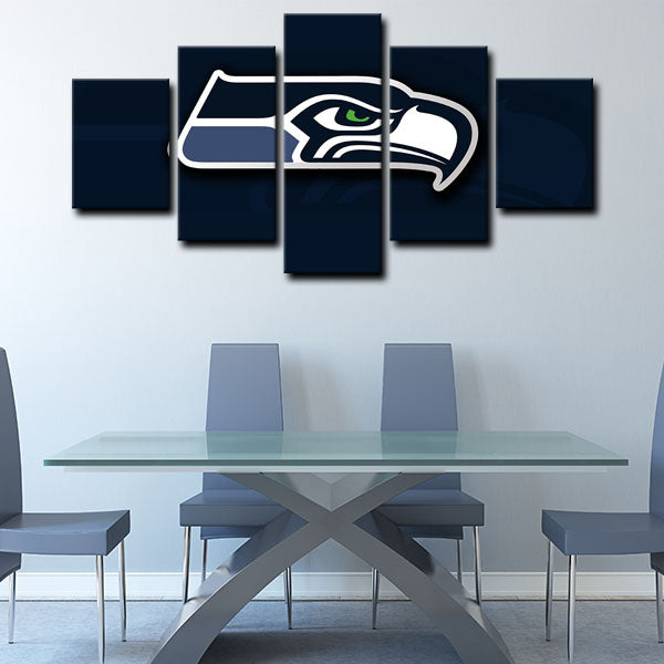 Seattle Seahawks Emblem Canvas Wall Art