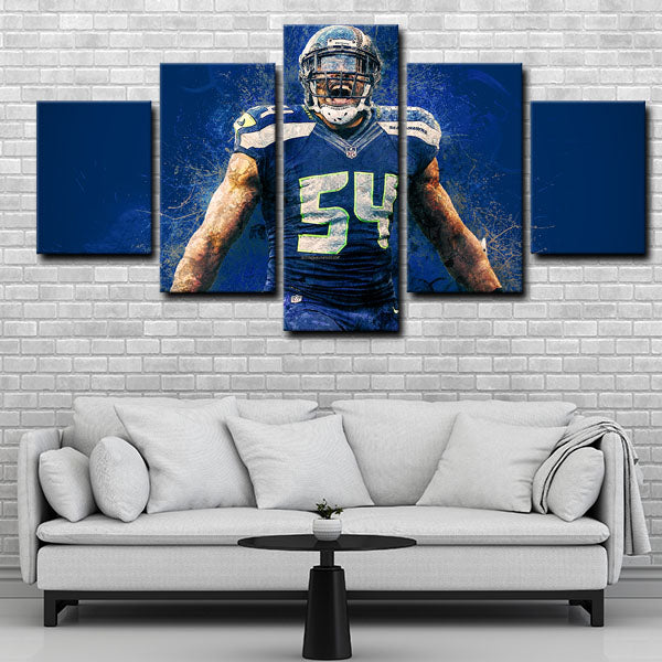 Seattle Seahawks Linebacker Bobby Wagner Canvas Wall Art Seattle Seahawks Linebacker Bobby Wagner Canvas Wall Art