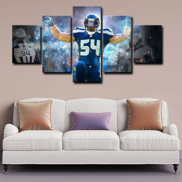 Seattle Seahawks Linebacker Bobby Wagner Canvas Wall Art