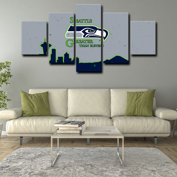 Seattle Seahawks Logo Canvas Wall Art