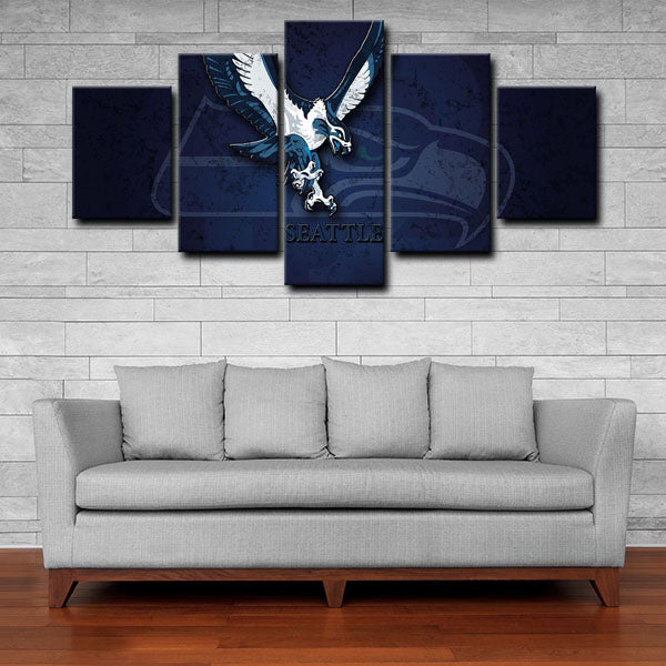 Seattle Seahawks Symbol Canvas Wall Art