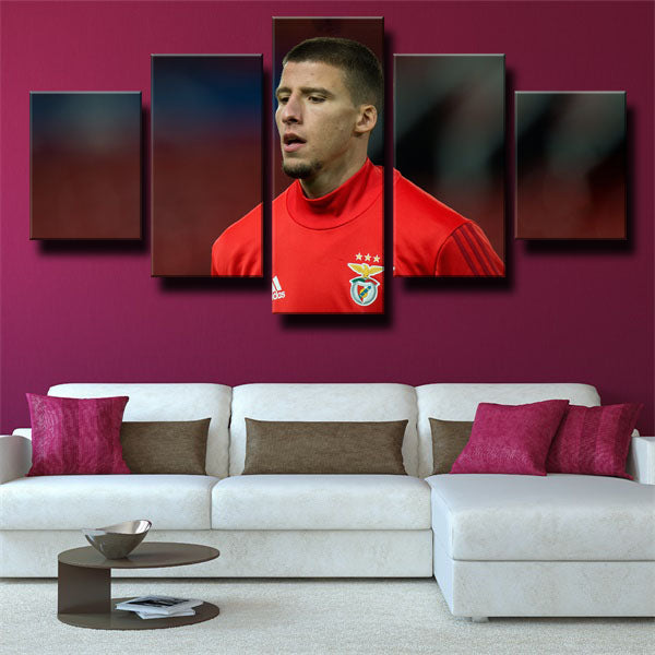 Sl Benfica Defender Rúben Dias Canvas Wall Art