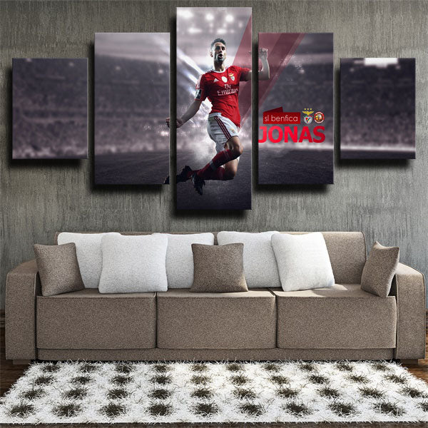 Sl Benfica Forward Jonas Canvas Wall Art Sl Benfica Forward Jonas Canvas Wall Art