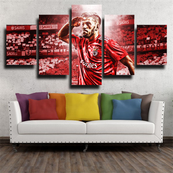 Sl Benfica Midfielder Pizzi Canvas Wall Art Sl Benfica Midfielder Pizzi Canvas Wall Art