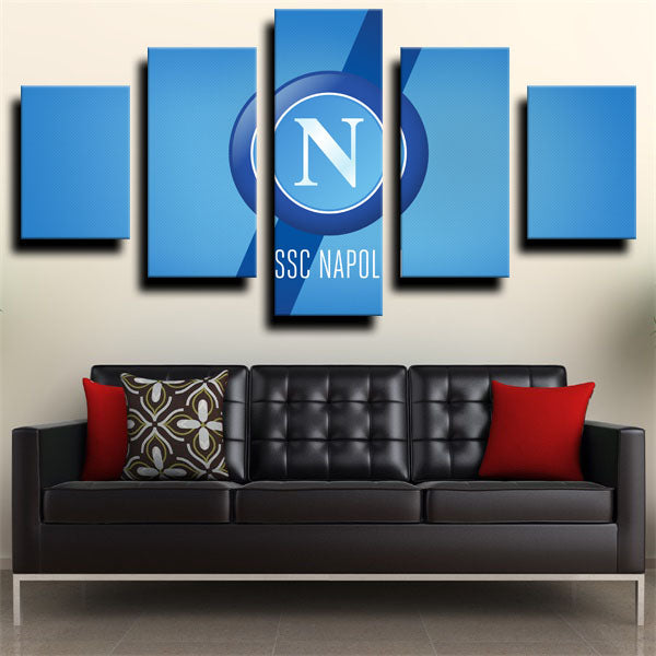 Ssc Napoli Blue Emblem Canvas Wall Art Ssc Napoli Blue Emblem Canvas Wall Art