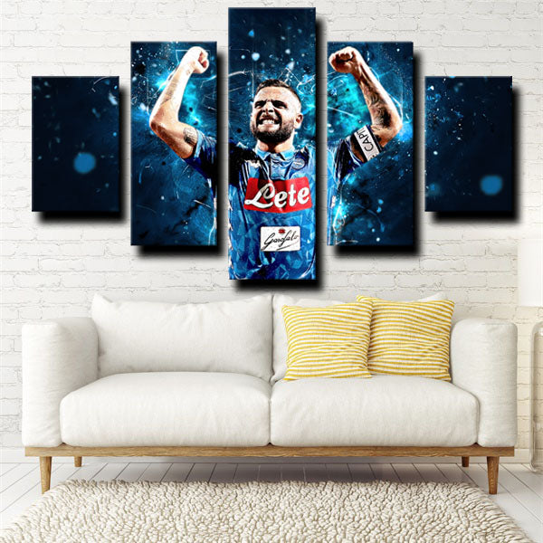 Ssc Napoli Forward Lorenzo Insigne Lorenzo Il Magnifico Canvas Wall Art