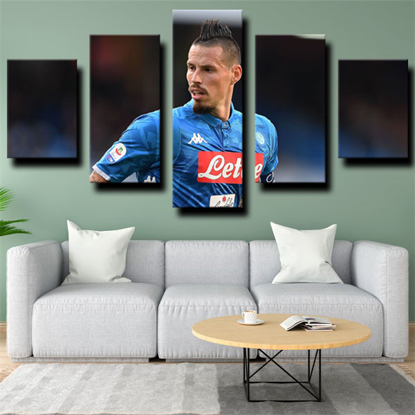 Ssc Napoli Marek Hamšík Midfielder Marekiaro Canvas Wall Art