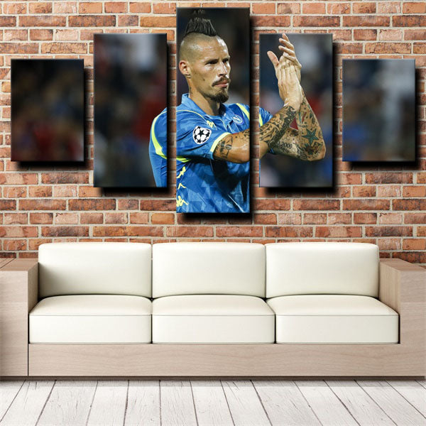 Ssc Napoli Midfielder Marekiaro Marek Hamšík Canvas Wall Art