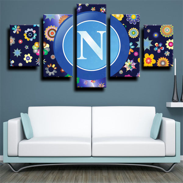 Ssc Napoli Multicolour Logo Canvas Wall Art Ssc Napoli Multicolour Logo Canvas Wall Art
