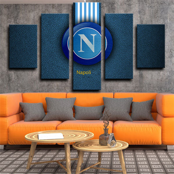 Ssc Napoli Reddish Blue Logo Canvas Wall Art Ssc Napoli Reddish Blue Logo Canvas Wall Art