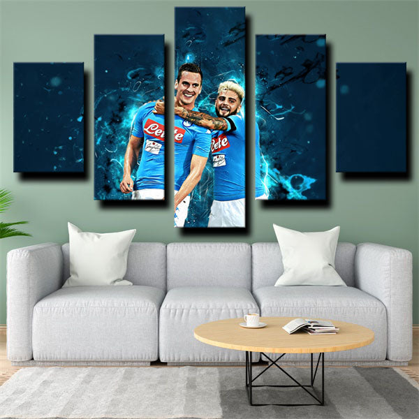 Ssc Napoli Team Emblem Canvas Wall Art