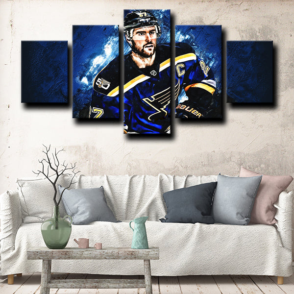 St. Louis Blues Defence Pietrangelo Blue Canvas Wall Art