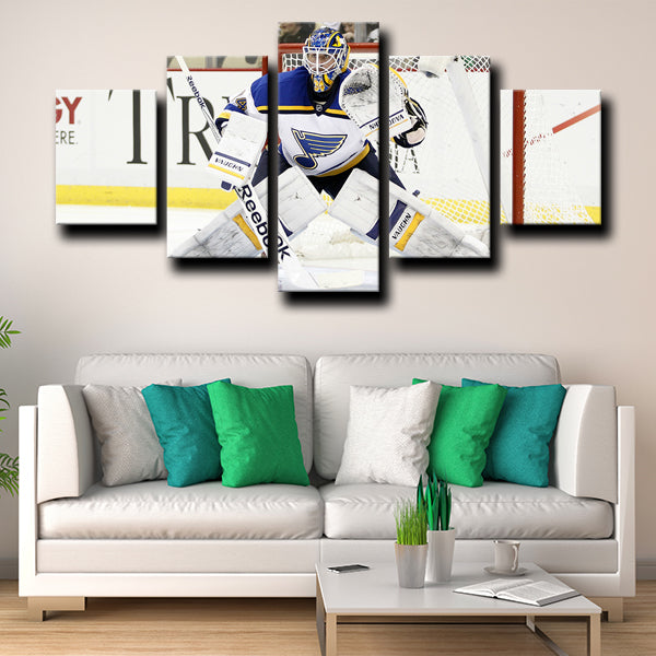 St. Louis Blues Goaltender Jake The Snake Allen Canvas Wall Art