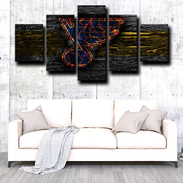 St. Louis Blues Logo Canvas Wall Art