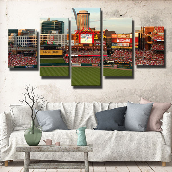 St Louis Cardinals Busch Stadium Canvas Wall Art