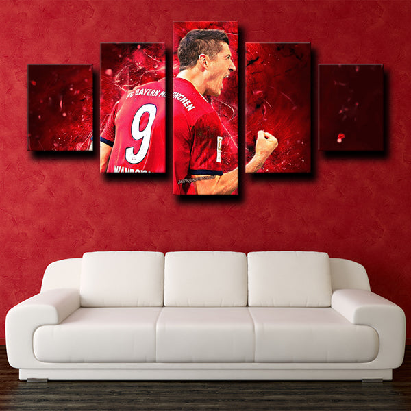 Stern Des Südens Forward The Body Lewandowski Canvas Wall Art