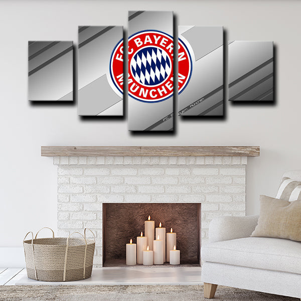 Stern Des Südens Logo Badge White Canvas Wall Art