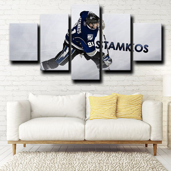 Tampa Bay Lightning Centre Stammer Steven Stamkos Canvas Wall Art