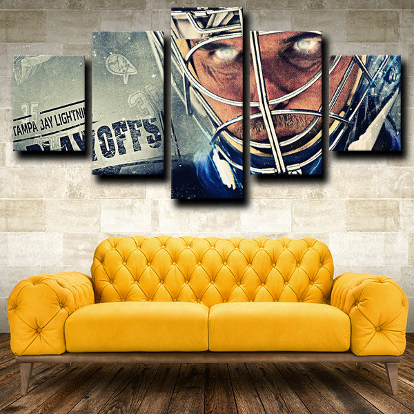 Tampa Bay Lightning Goaltender Roli Dwayne Roloson Canvas Wall Art