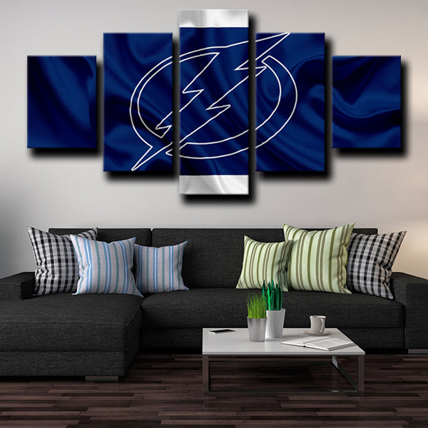 Tampa Bay Lightning Logo Canvas Wall Art