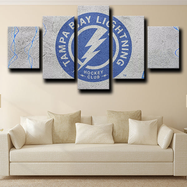 Tampa Bay Lightning Logo Canvas Wall Art