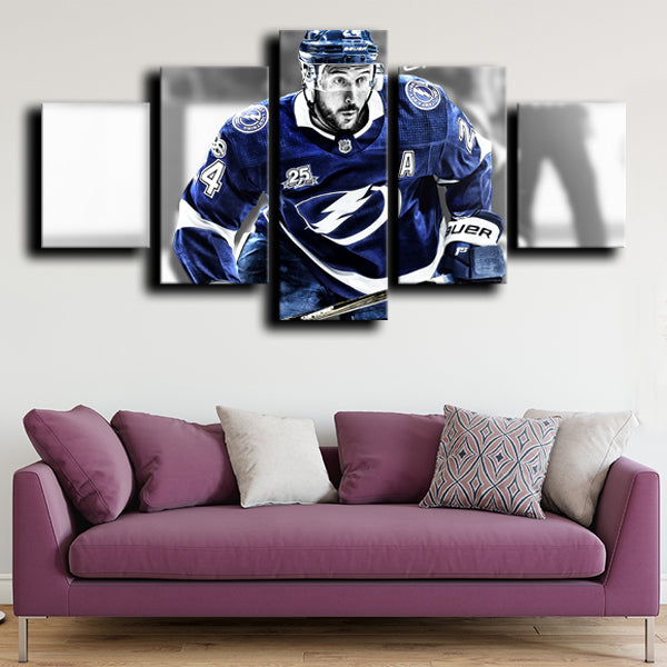 Tampa Bay Lightning Right Wing Cally Ryan Callahan Dark Canvas Wall Art